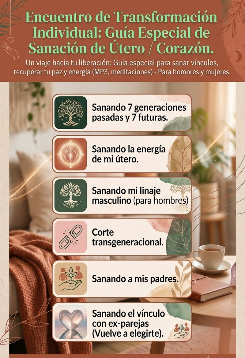 Guías Especiales de Sanación de Útero / Corazón
